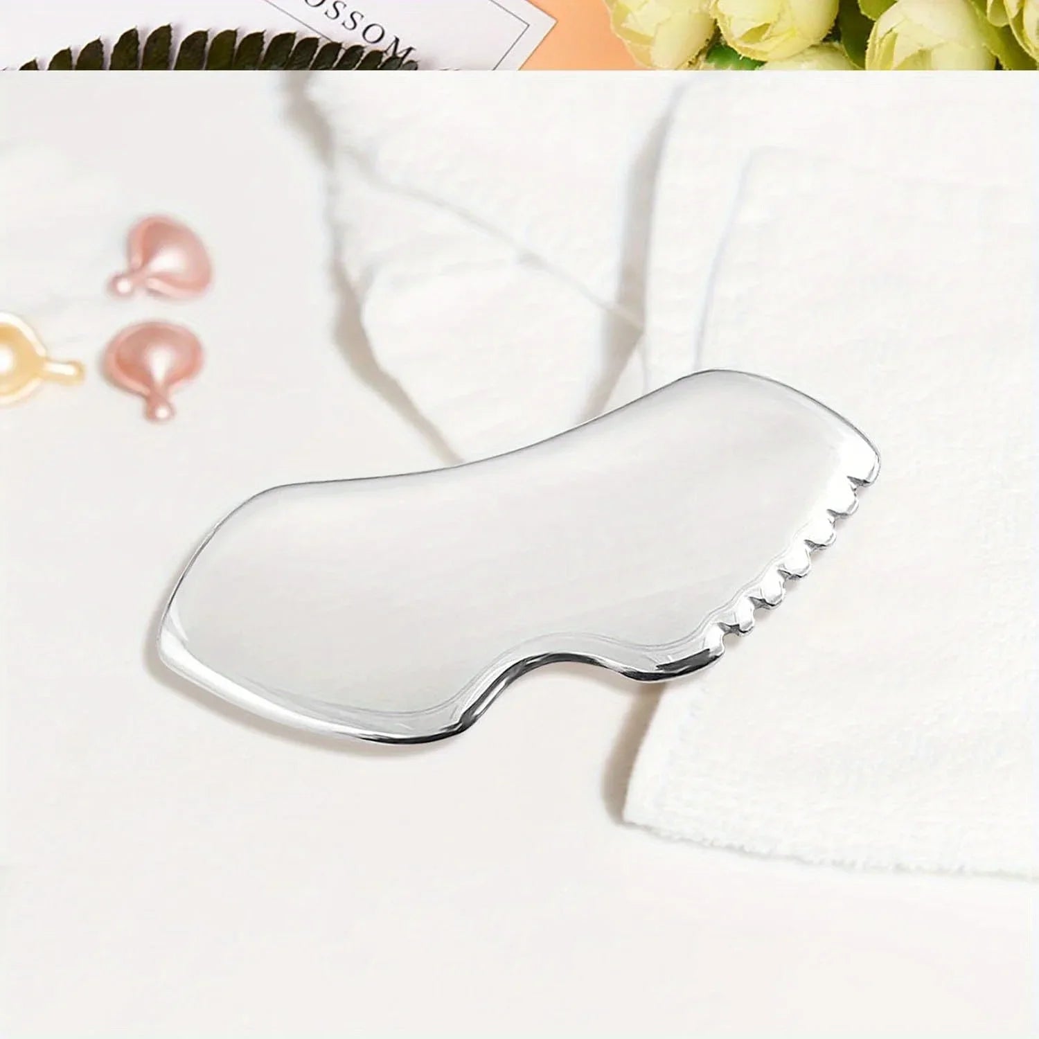 Gua Sha Stainless Steel, Metal Face